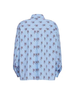 Poet ShirtGryphos Light Blue in Cotton Poplin