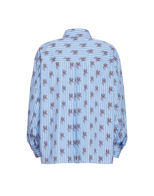 Poet ShirtGryphos Light Blue in Cotton Poplin
