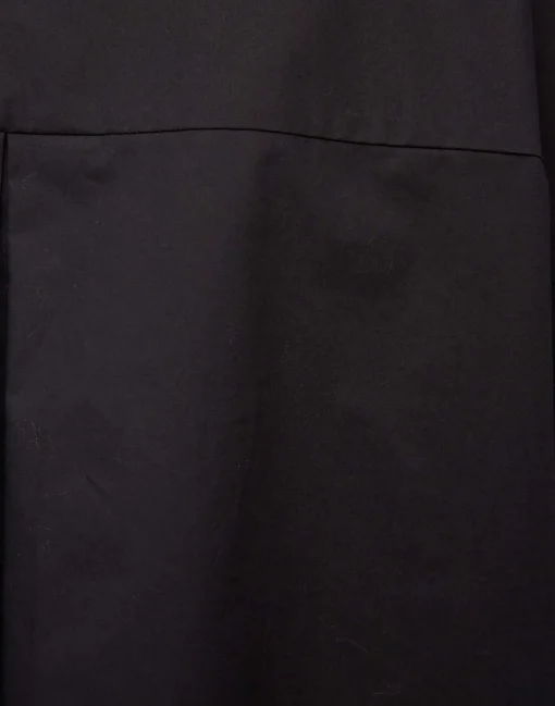 Poet ShirtSolid Black in Cotton Poplin