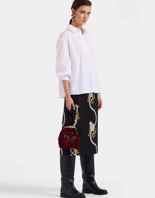 Poet ShirtSolid White in Tailor Poplin