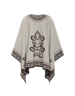 PonchoHerald Cream in Herald Chiné
