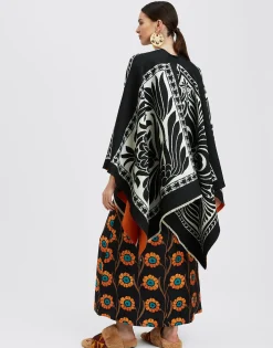 PonchoMix Tiles Black in Wool