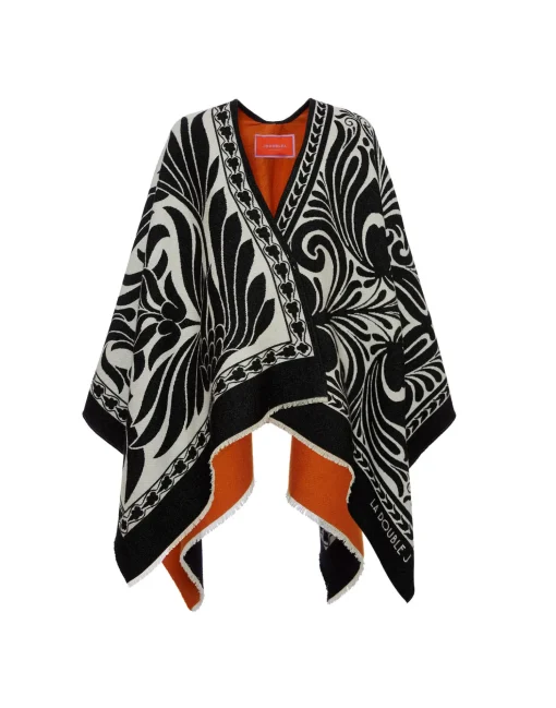 PonchoMix Tiles Black in Wool