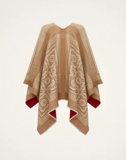 PonchoMix Tiles Camel in Wool