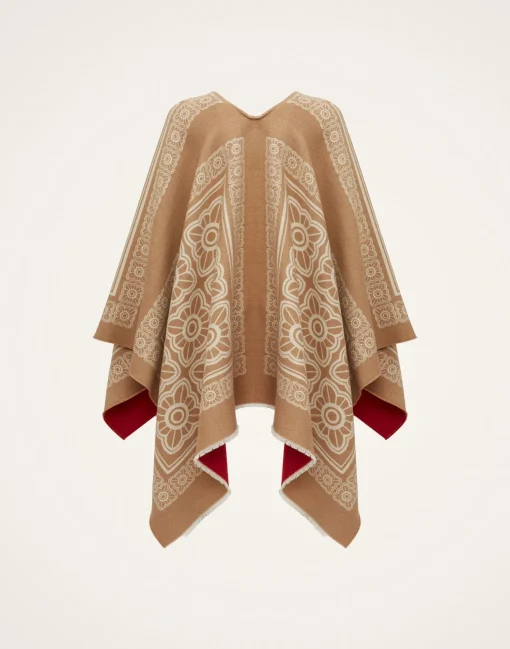 PonchoMix Tiles Camel in Wool