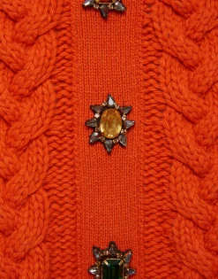 Portrait Mini SkirtSolid Rust in Chunky Wool