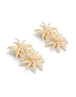 Primavera EarringsSolid Ivory in Acrylic Resin
