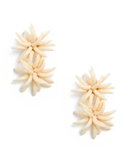 Primavera EarringsSolid Ivory in Acrylic Resin
