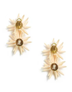 Primavera EarringsSolid Ivory in Acrylic Resin