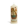 Printed Pillar CandleThe Mermaid Multicolor in Wax