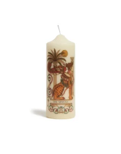 Printed Pillar CandleThe Sphynx Multicolor in Wax
