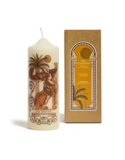 Printed Pillar CandleThe Sphynx Multicolor in Wax