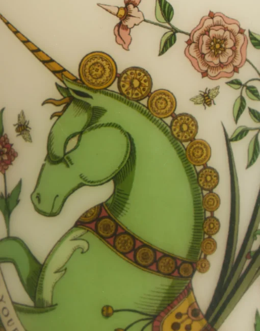 Printed Pillar CandleThe Unicorn Multicolor in Wax