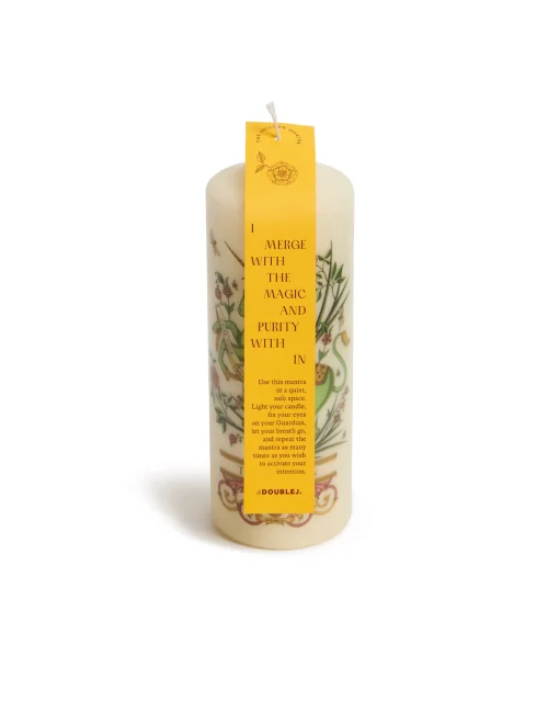 Printed Pillar CandleThe Unicorn Multicolor in Wax