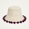 Promenade HatCreamy in Jacquard  With Tassels