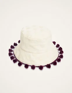 Promenade HatCreamy in Jacquard  With Tassels