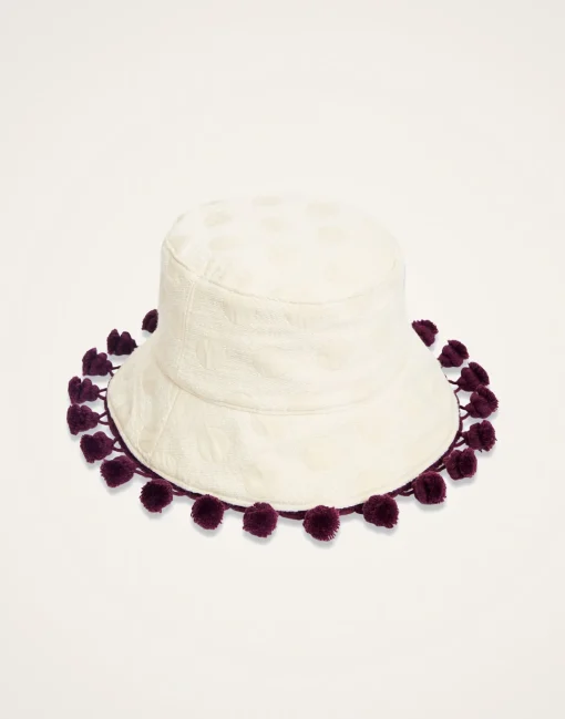 Promenade HatCreamy in Jacquard  With Tassels