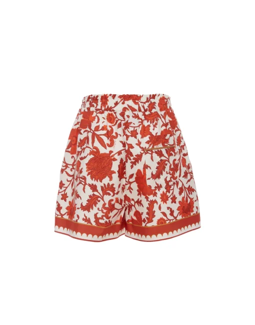 Pull-Up ShortsDragonflower Mini Red in Summer Poplin