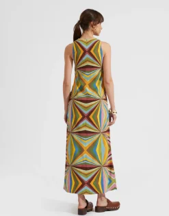 Racer DressRainbow Placée in Envers Satin