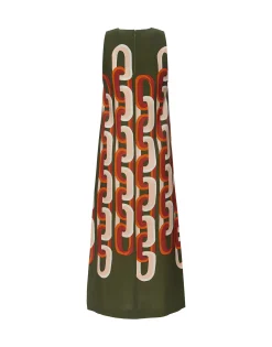 Racer Midi DressPrometheus Placée Camouflage in Sablé