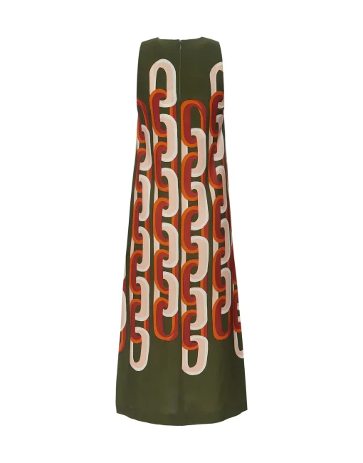 Racer Midi DressPrometheus Placée Camouflage in Sablé