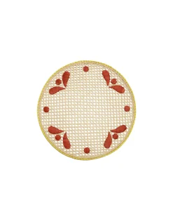 Raffia Placemats Set Of 2Capri Brick in Raffia