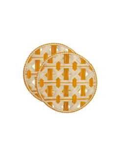 Raffia Placemats Set Of 2Napoli Saffron in Iraca