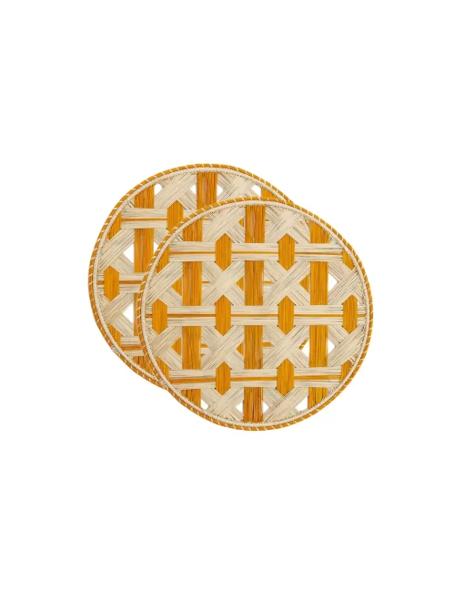 Raffia Placemats Set Of 2Napoli Saffron in Iraca