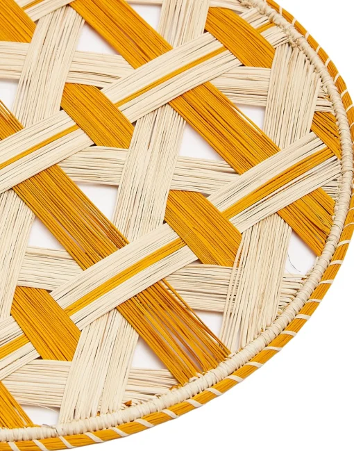 Raffia Placemats Set Of 2Napoli Saffron in Iraca