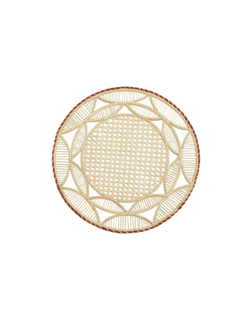 Raffia Placemats Set Of 2Sol Brick in Raffia