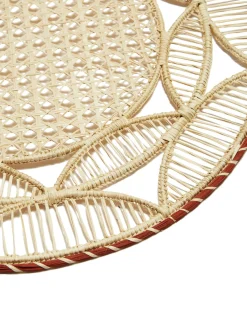 Raffia Placemats Set Of 2Sol Brick in Raffia