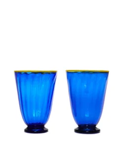 Rainbow Glass Set of 2Blue in Glass