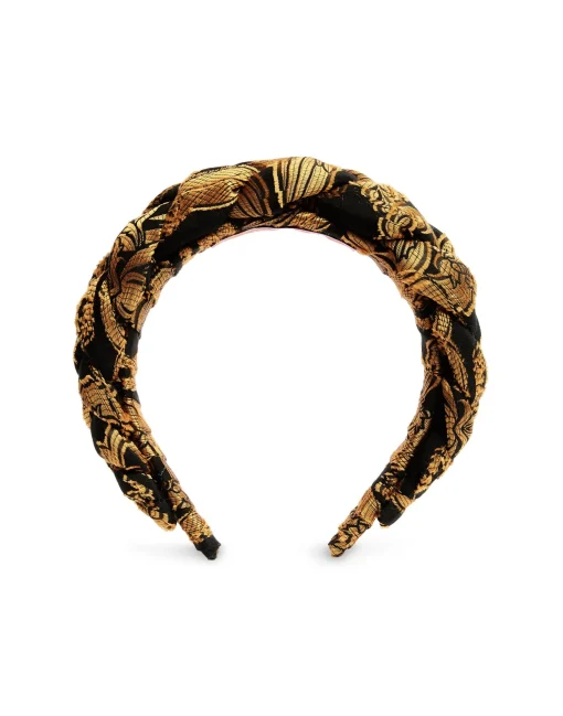 Rapunzel HeadbandCherubs Black in Fil Coupé