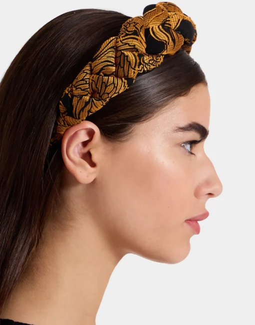 Rapunzel HeadbandCherubs Black in Fil Coupé