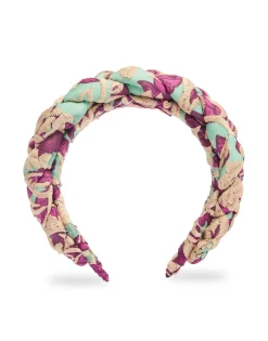 Rapunzel HeadbandLilium Purple in Embroidered Organza