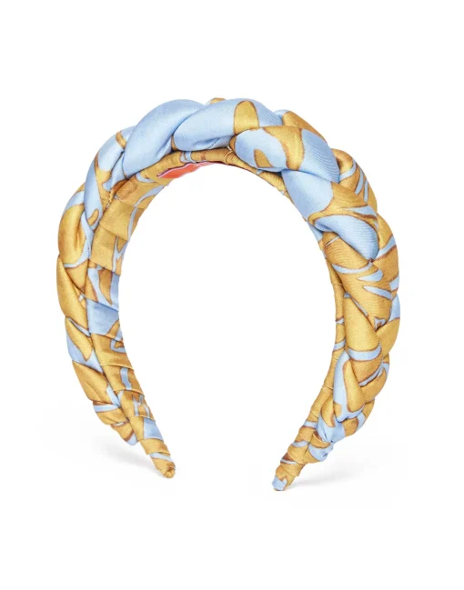 Rapunzel HeadbandTangle Light Blue in Twill