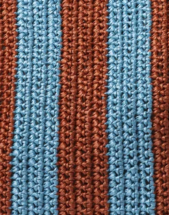 Riviera ToteBicolore Turchese in Raffia Crochet