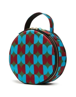 Round PochetteMezzaluna Green in Duchesse