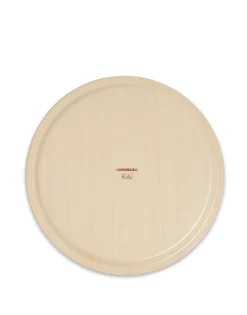 Round Printed TrayBotanical in Wood