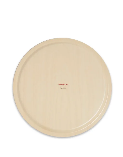 Round Printed TrayBotanical in Wood