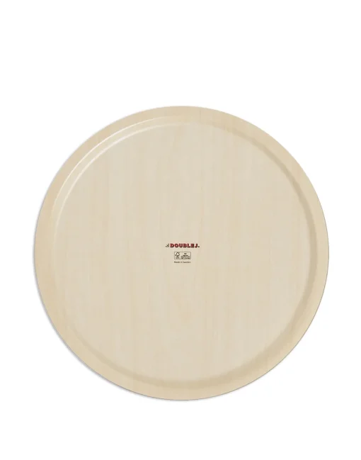 Round Printed TrayCherries Verde in Laminated Birch Wood