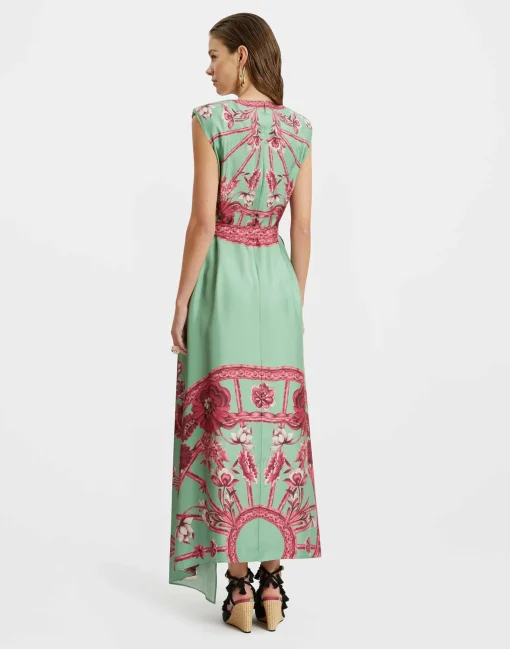 San Carlo DressZodiac Placée Acquamarine in Silk Twill