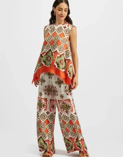 San Carlo TopPartenope Placée in Twill Silk