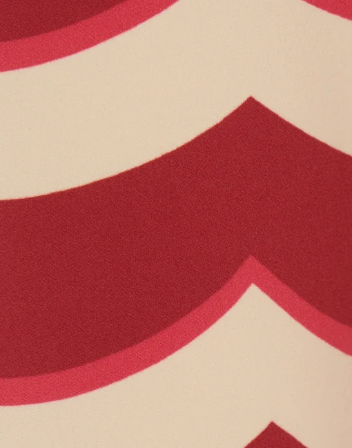 Saturday Night PantsFans Placée Red in Envers Satin