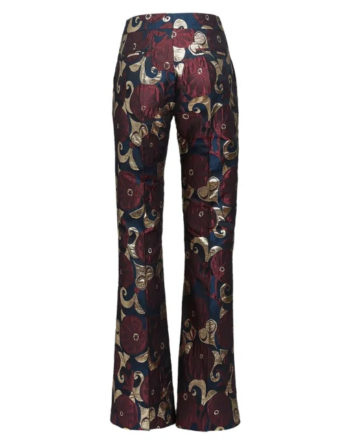 Saturday Night PantsMoonflower Gold in Jacquard