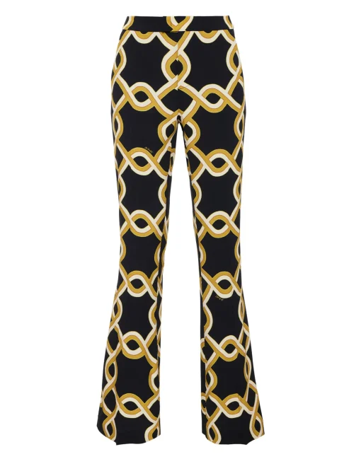Saturday Night PantsTackle Black in Sablé Satin