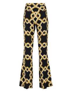 Saturday Night PantsTackle Black in Sablé Satin