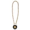 Saturn NecklaceMulticolor Rosa/Ocra in Brass