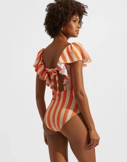 Scarlett SwimsuitRiviera in Piquet Lycra