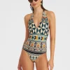 Sexy SwimsuitCasareale Small Placèe Cream in Lycra